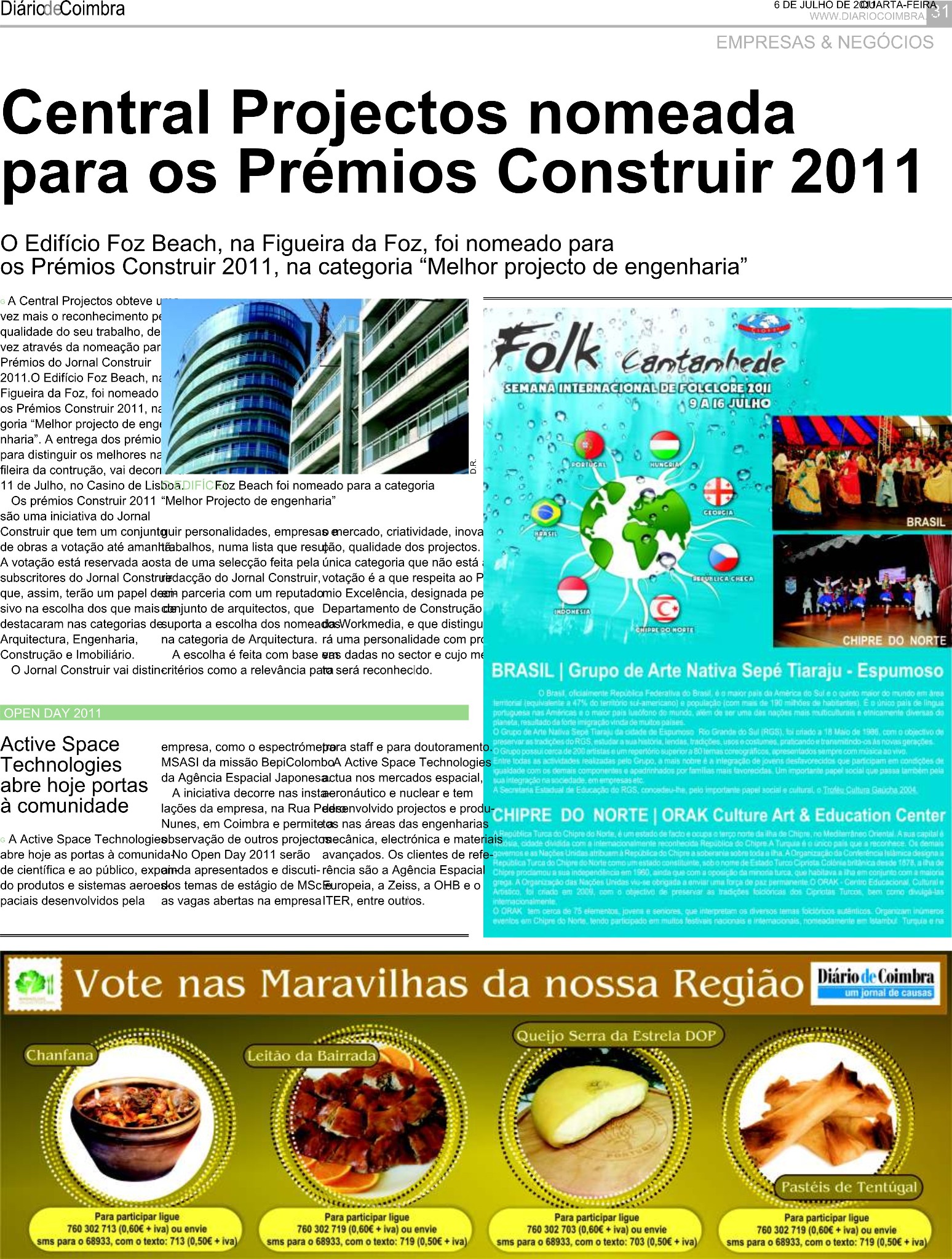 Central Projectos nomeada para os Prémios Construir 2011