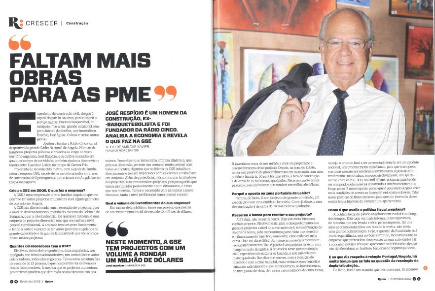 GSE em entrevista | Revista Rumo