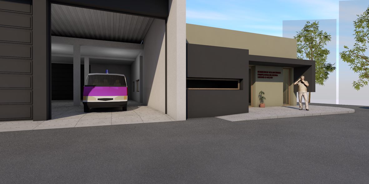 Central Projetos projetou a reabilitação do Quartel dos Bombeiros de Unhais da Serra