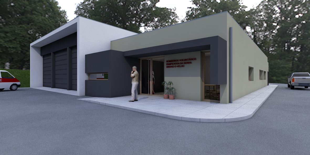 Central Projetos projetou a reabilitação do Quartel dos Bombeiros de Unhais da Serra